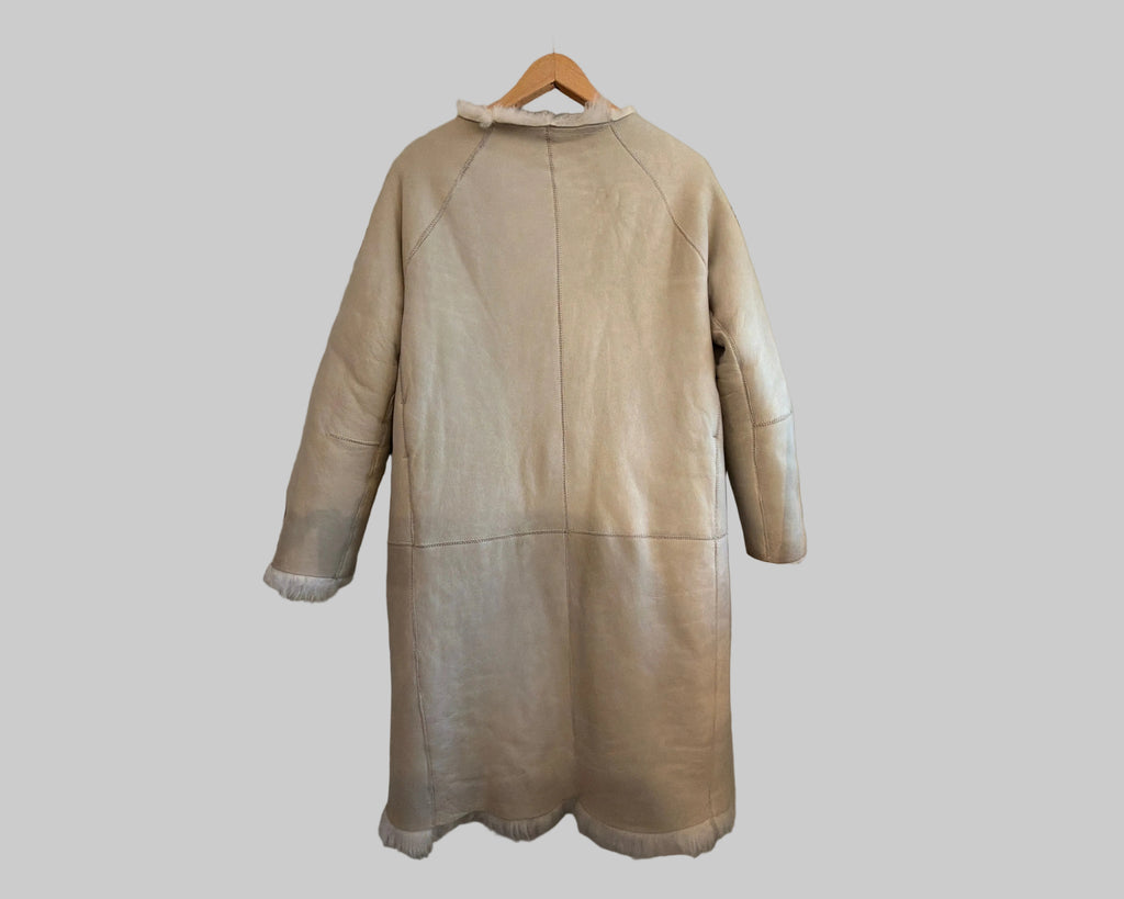 SOFIE D'HOORE SHEARLING LEATHER COAT