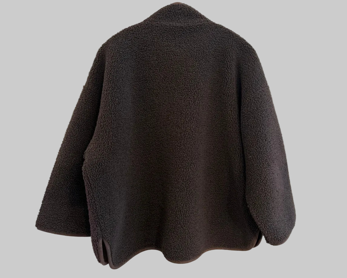 KNIT-TED JOKO REVERSIBLE TEDDY JACKET
