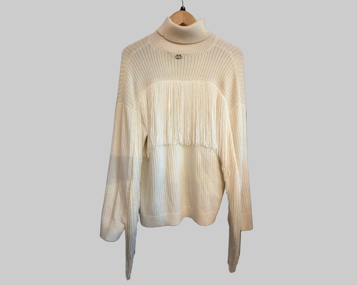 TWINSET RIBBED TURTLENECK SWEATER