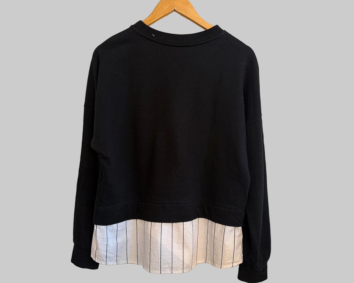 LOVE MOSCHINO LAYERED SWEATSHIRT