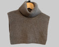 SAMSØE SAMSØE TAUPE TURTLENECK SHOULDER WARMER