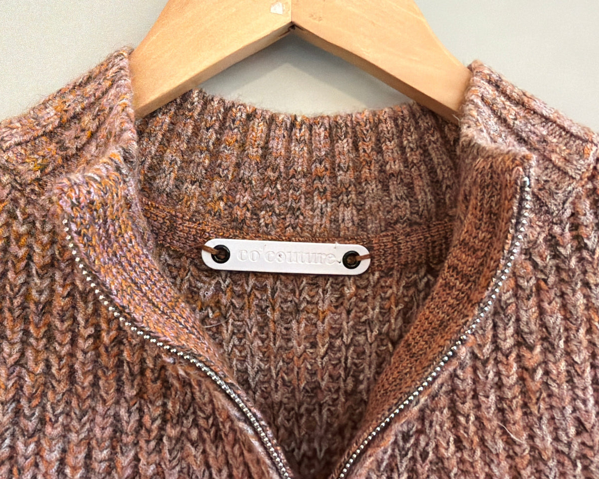 CO'COUTURE MELANGE KNIT TOP
