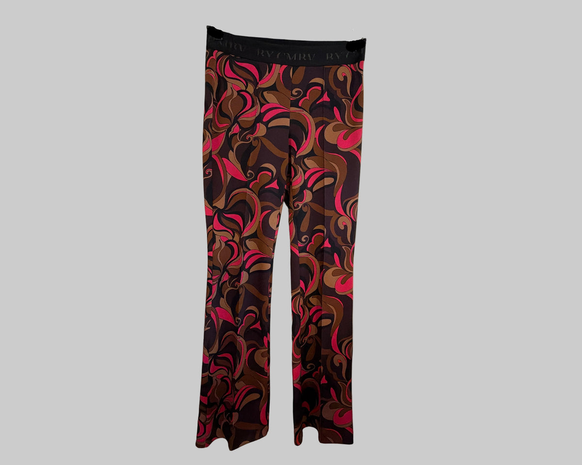 CAMBIO FLOWER PRINT TROUSERS