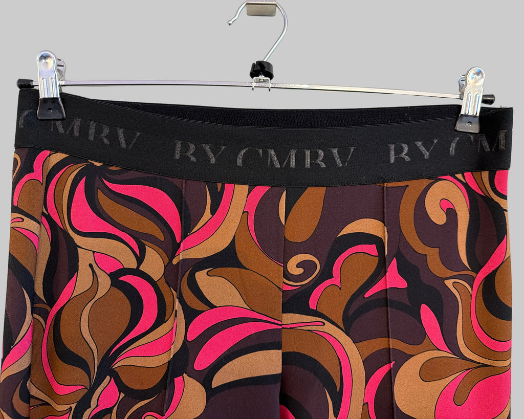 CAMBIO FLOWER PRINT TROUSERS