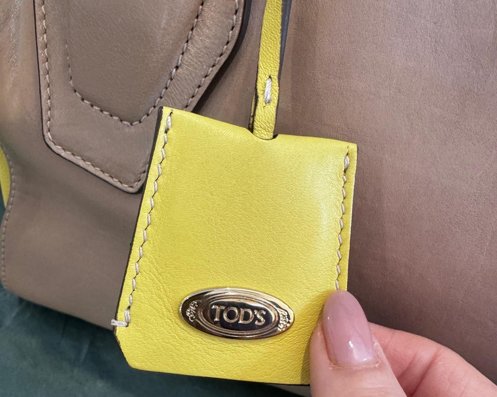 SAC CABAS TOD’S EN CUIR TAUPE