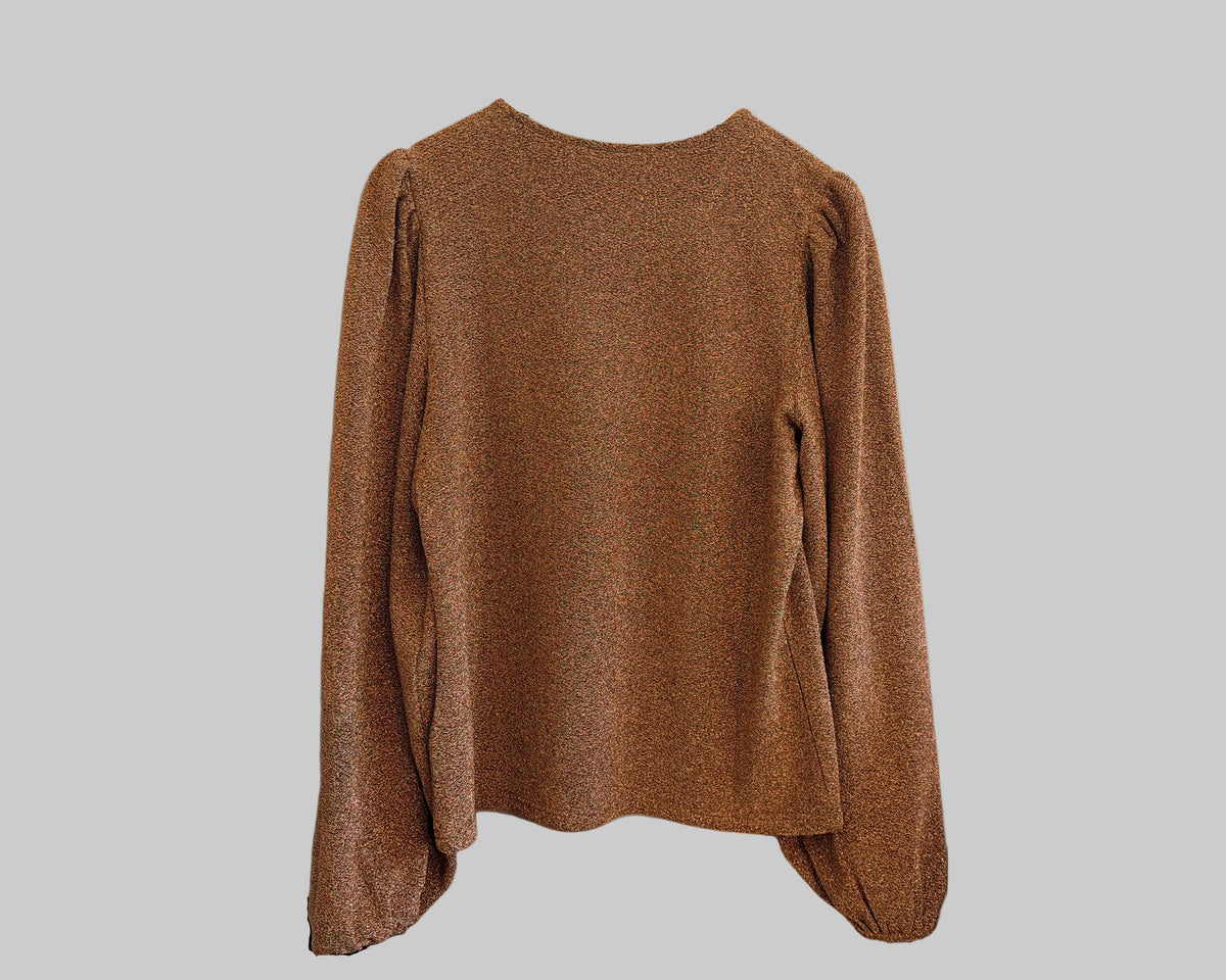 SUMMUM TOP WITH PUFF SLEEVES