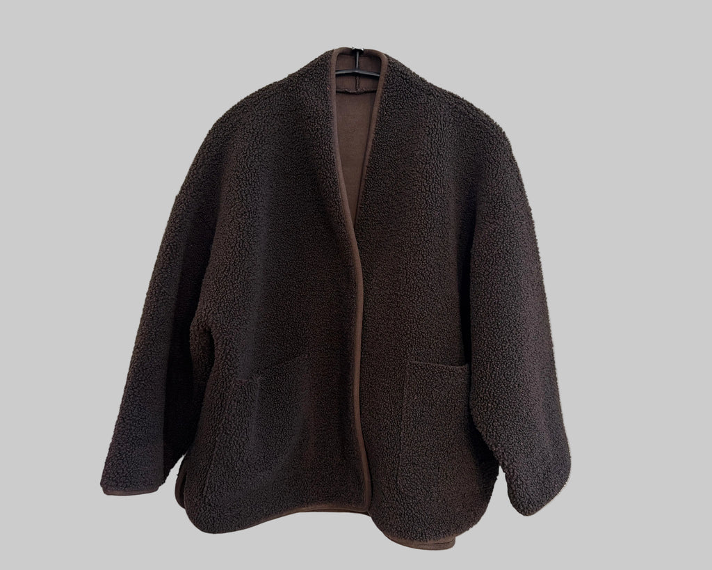 KNIT-TED JOKO REVERSIBLE TEDDY JACKET