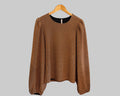 SUMMUM TOP WITH PUFF SLEEVES