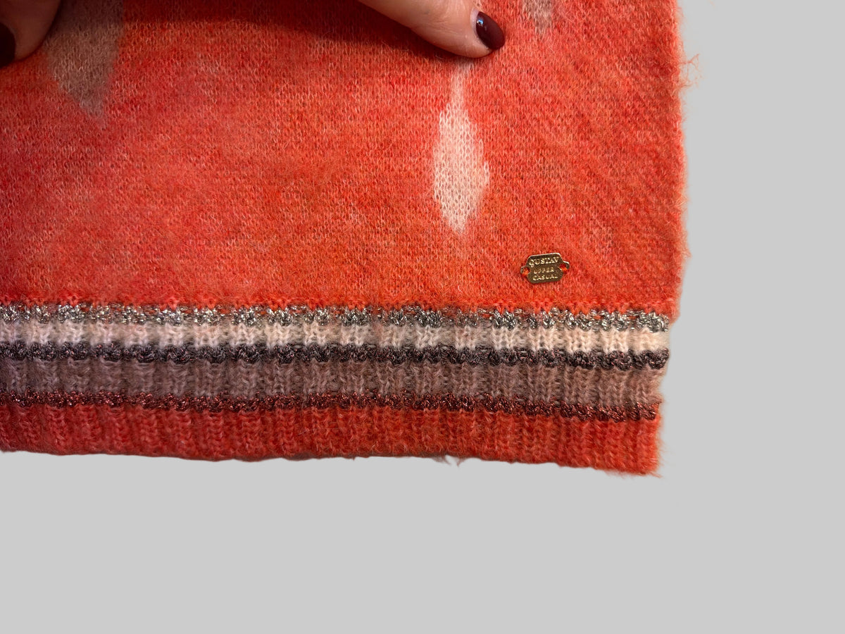 GUSTAV FLORAL KNITTED SCARF