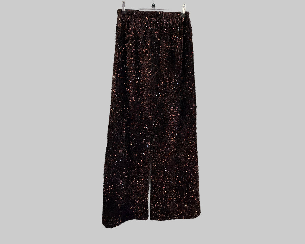 PANTALON LARGE À PAILLETTES SUMMUM