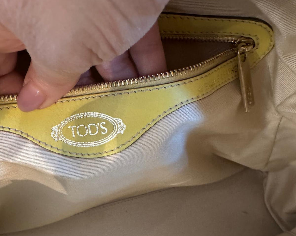 SAC CABAS TOD’S EN CUIR TAUPE