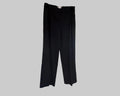 YAYA BLACK WIDE LEG TROUSERS WITH PLEATS
