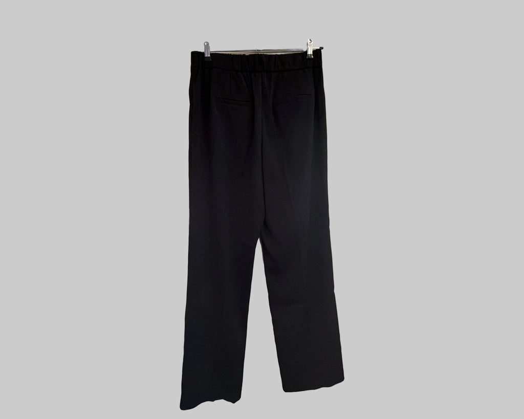 YAYA BLACK WIDE LEG TROUSERS WITH PLEATS
