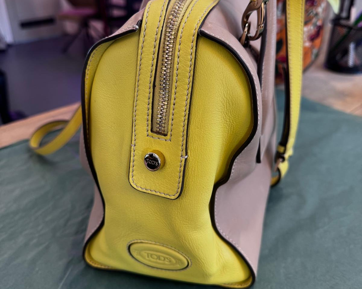 SAC CABAS TOD’S EN CUIR TAUPE