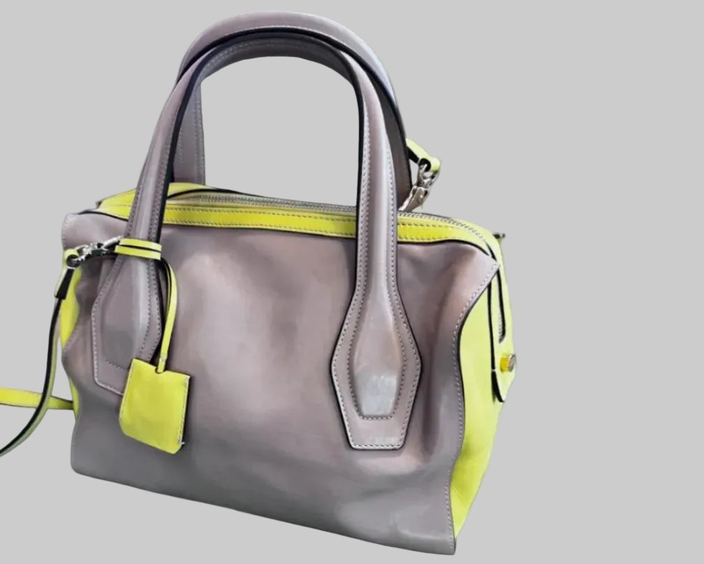 TOD’S TAUPE LEATHER TOTE BAG