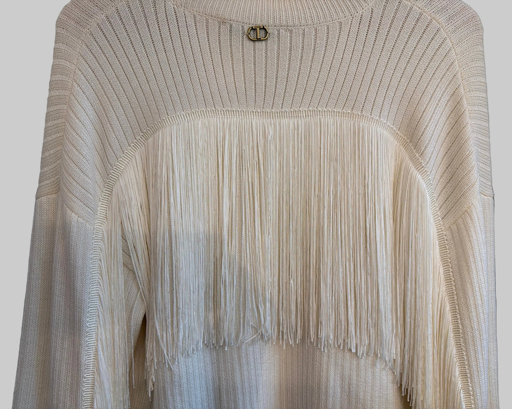 TWINSET RIBBED TURTLENECK SWEATER
