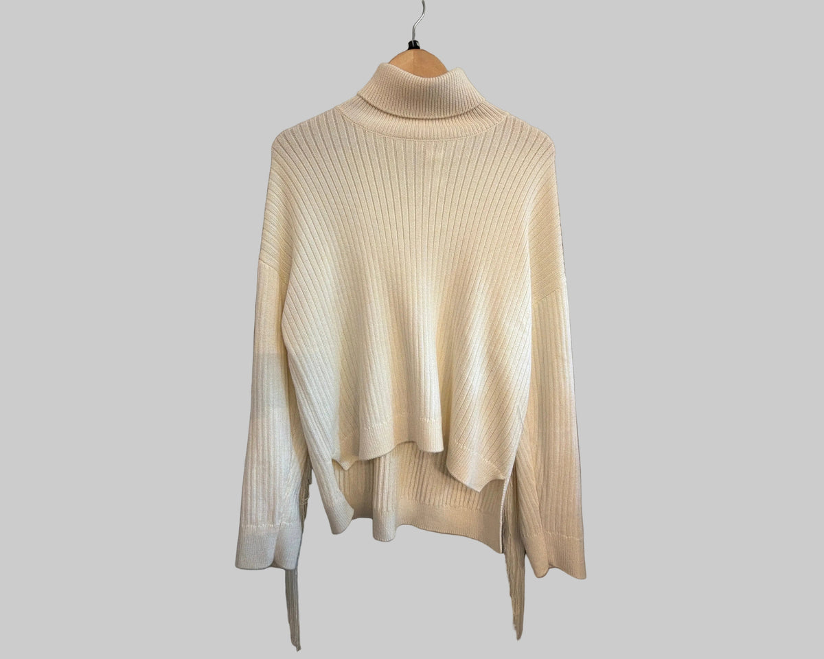 TWINSET RIBBED TURTLENECK SWEATER