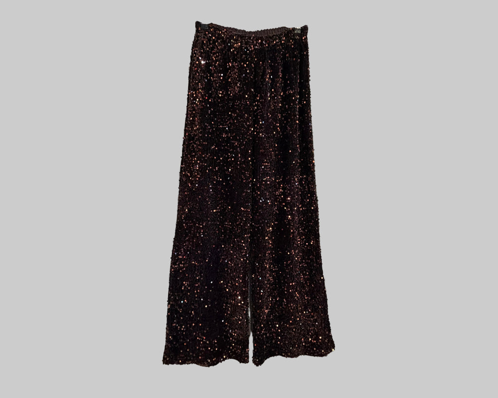 PANTALON LARGE À PAILLETTES SUMMUM