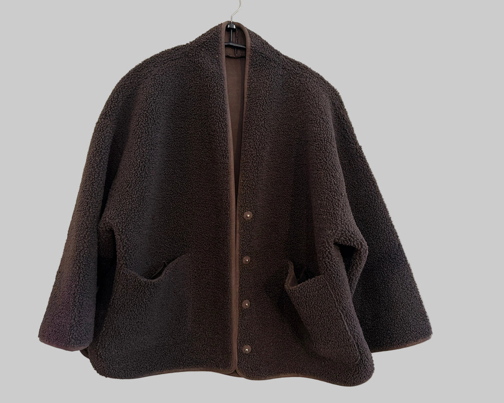 KNIT-TED JOKO REVERSIBLE TEDDY JACKET