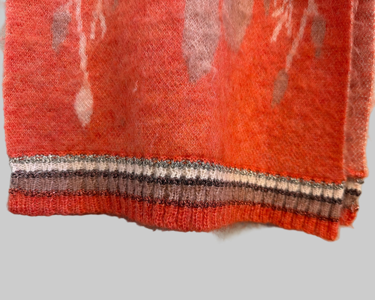 GUSTAV FLORAL KNITTED SCARF