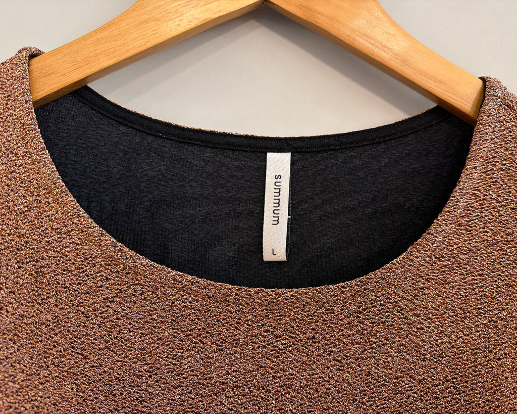 SUMMUM TOP WITH PUFF SLEEVES