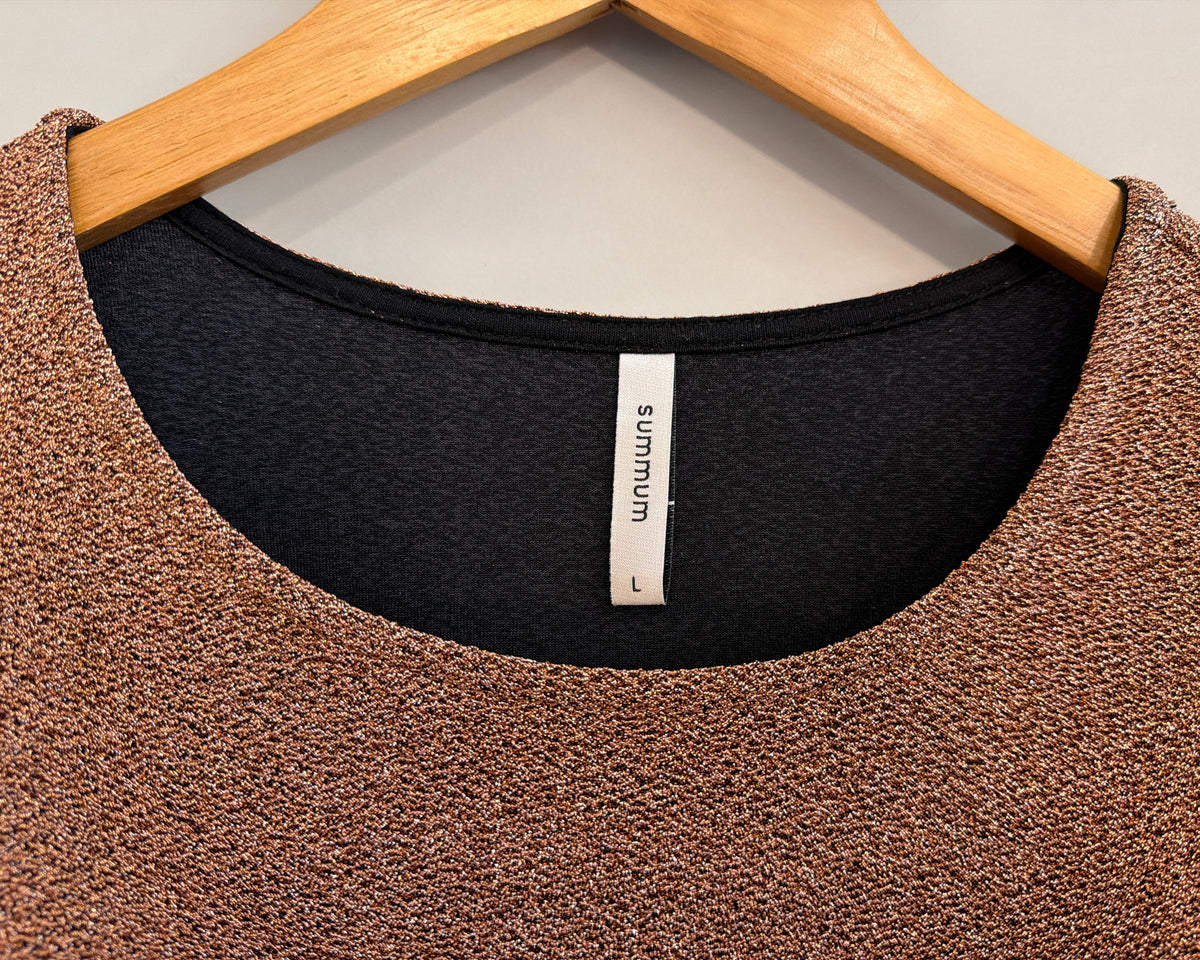 SUMMUM TOP WITH PUFF SLEEVES