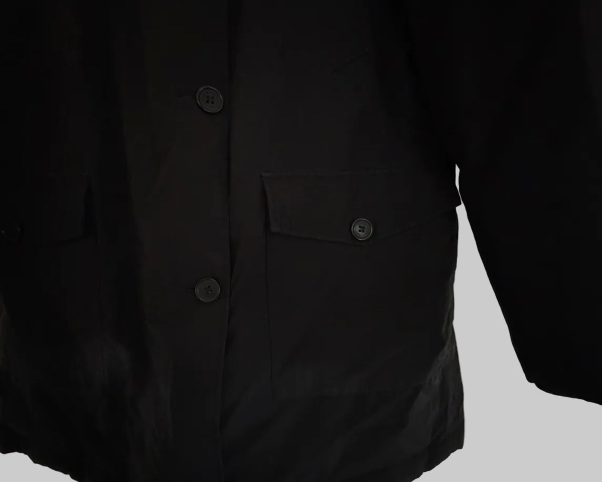 WOOLRICH BLACK ARCTIC DETACHABLE FUR PARKA