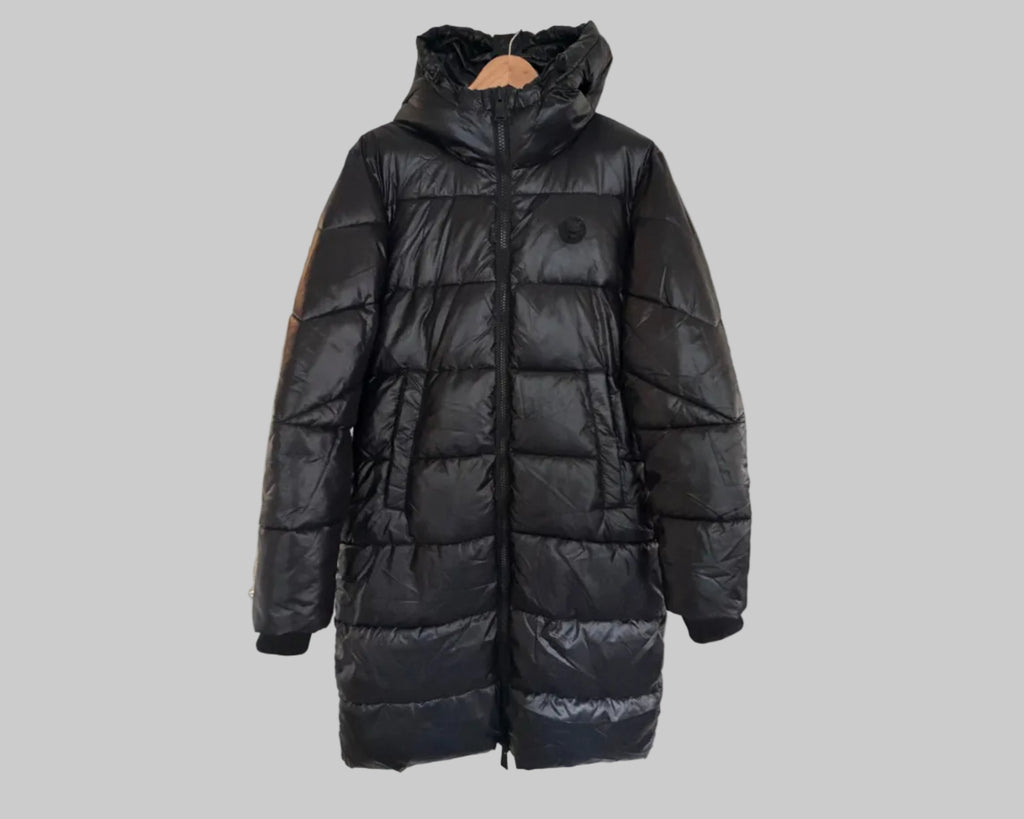 PHILIPP PLEIN SPORT BLACK PUFFER COAT