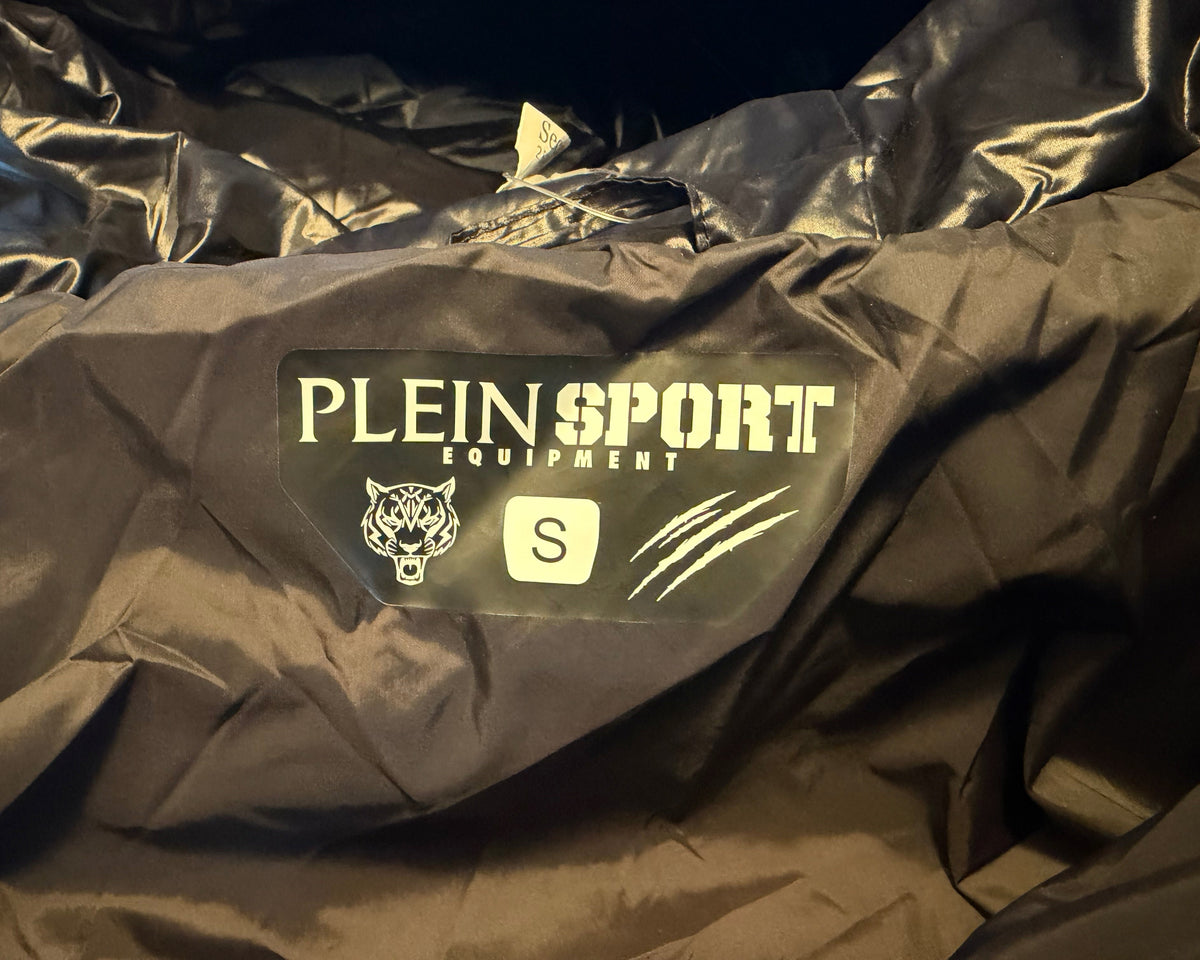 PHILIPP PLEIN SPORT BLACK PUFFER COAT