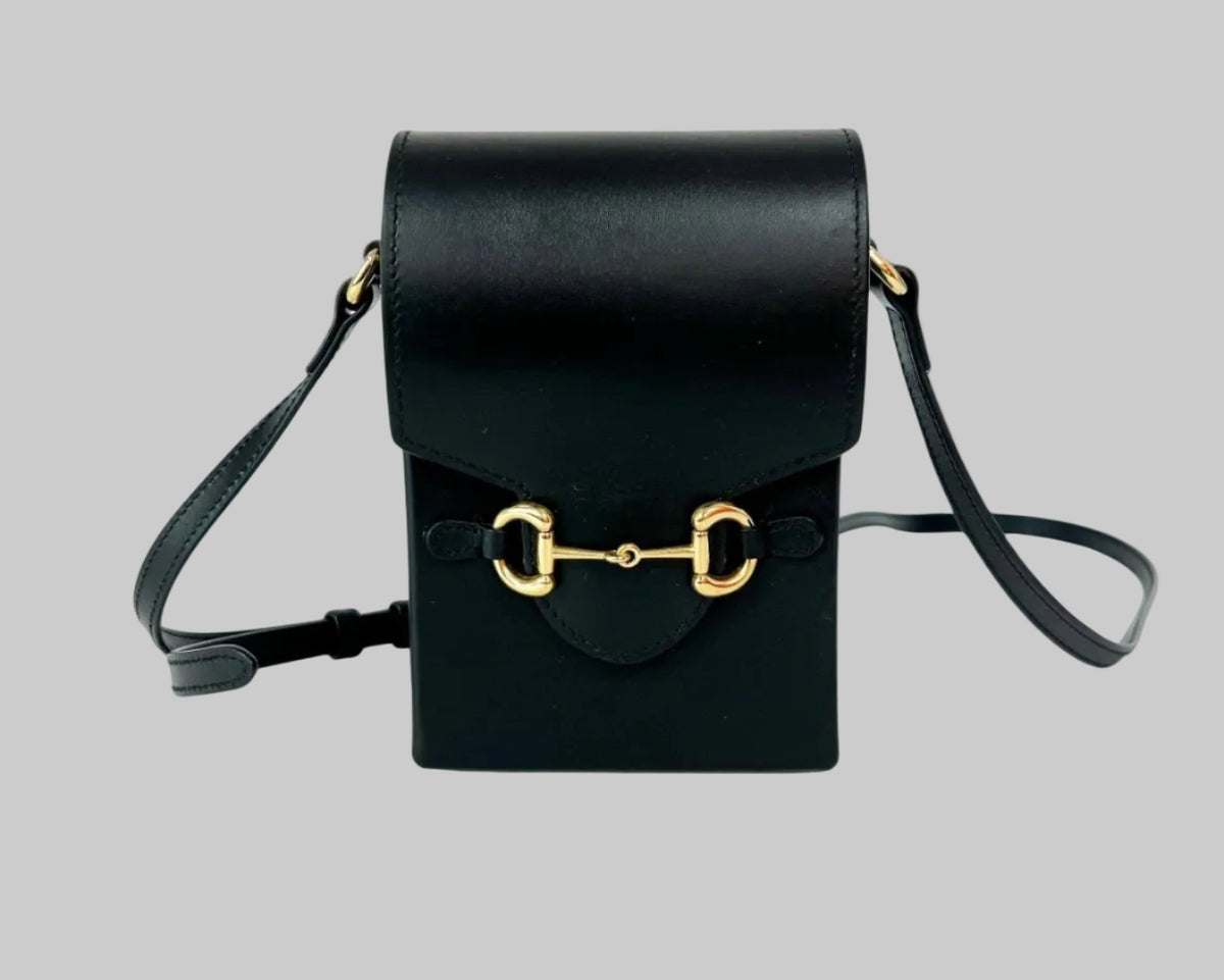 GUCCI HORSEBIT 1955 LEATHER MINI CROSSBODY BAG