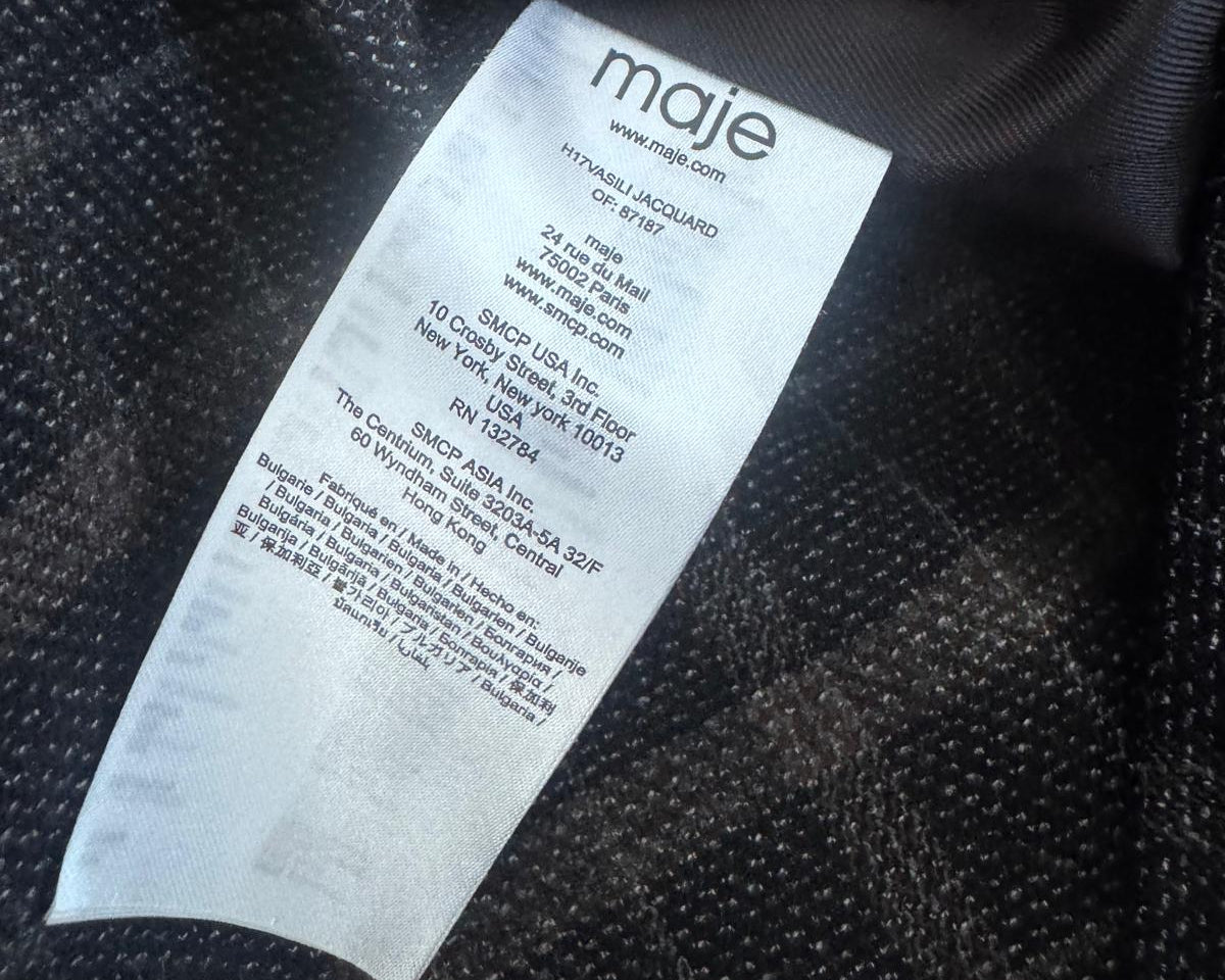MAJE DOUBLE-BREASTED BLAZER