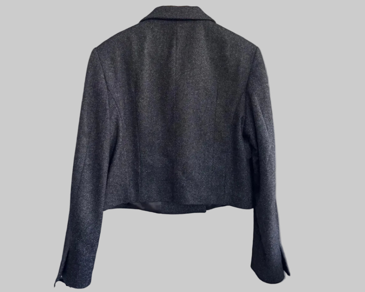 CLOSED DARK CROPPED BLAZER