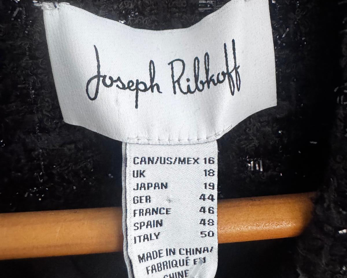 JOSEPH RIBKOFF TEXTURED DOUBLE-BREASTED BLAZER