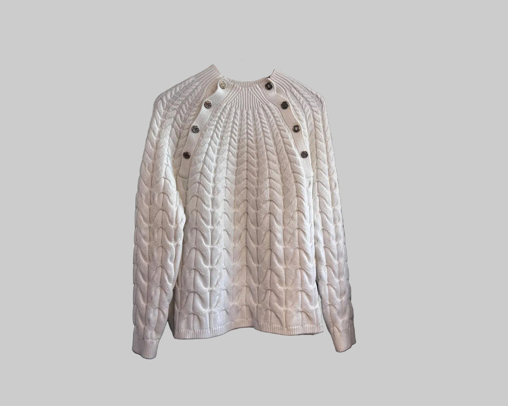 MAJE CABLE KNIT SWEATER