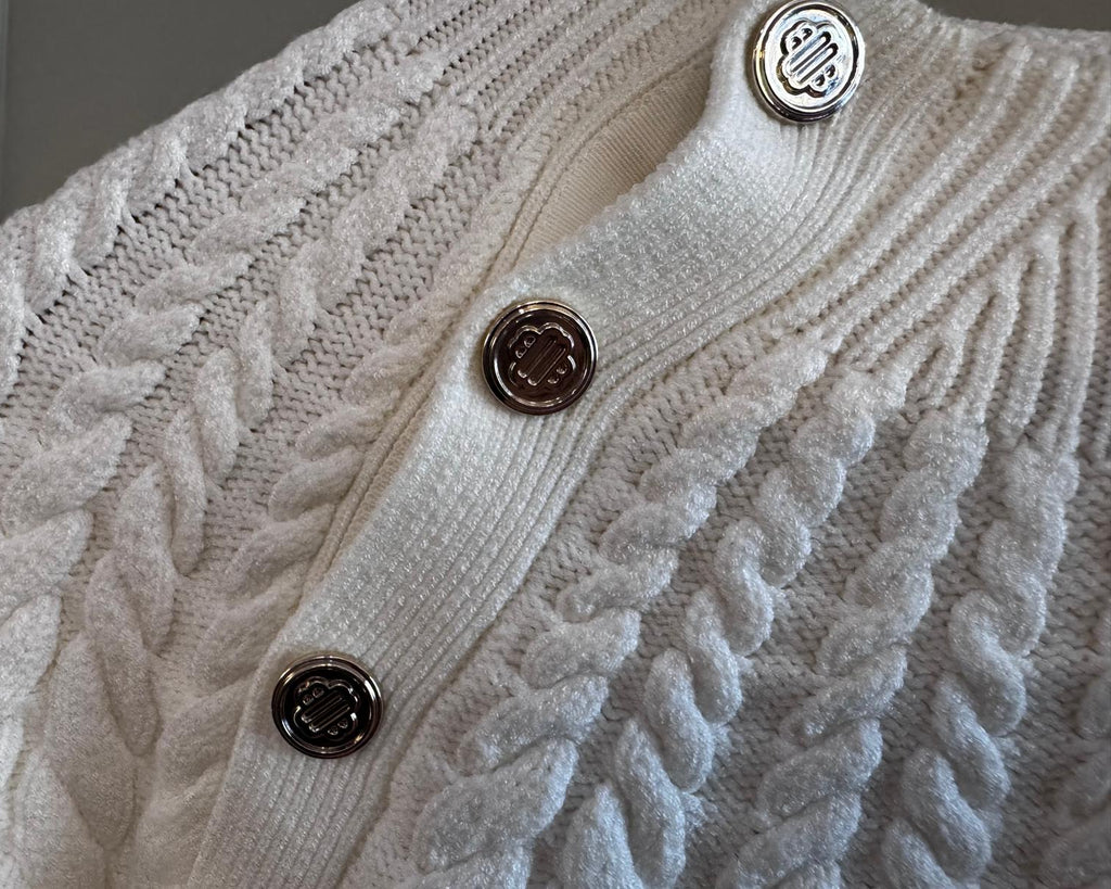 MAJE CABLE KNIT SWEATER