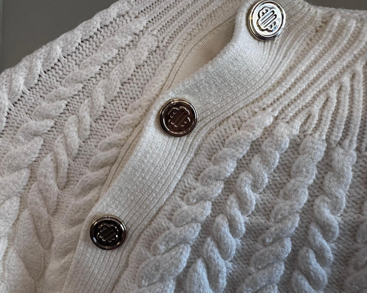MAJE CABLE KNIT SWEATER
