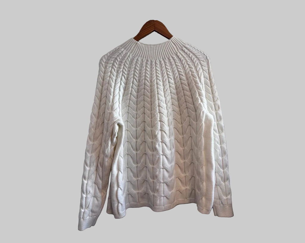 MAJE CABLE KNIT SWEATER