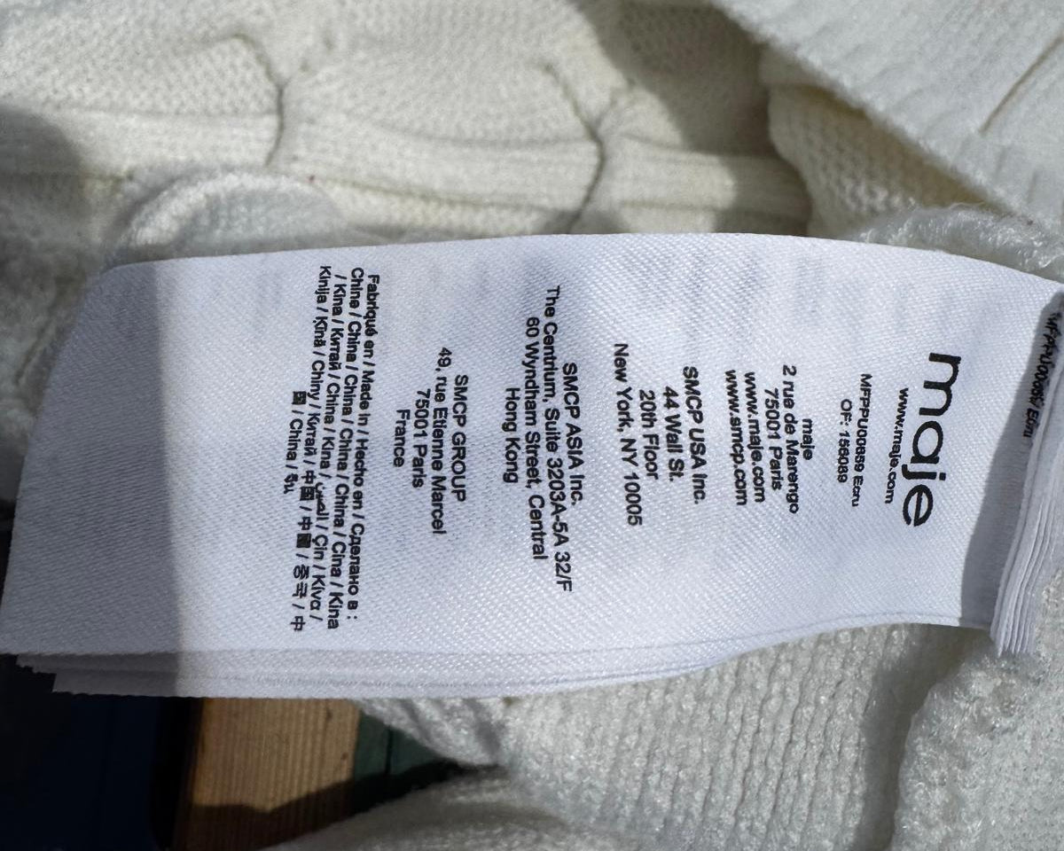 MAJE CABLE KNIT SWEATER