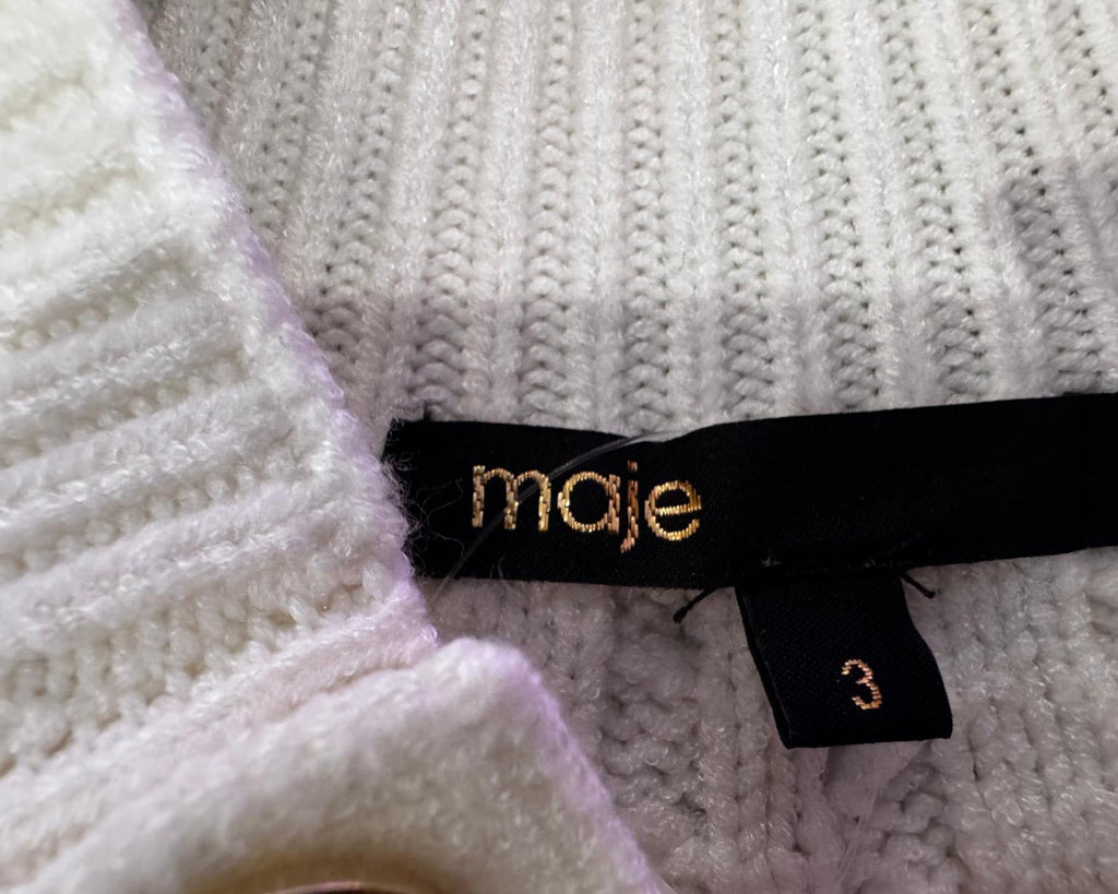 MAJE CABLE KNIT SWEATER