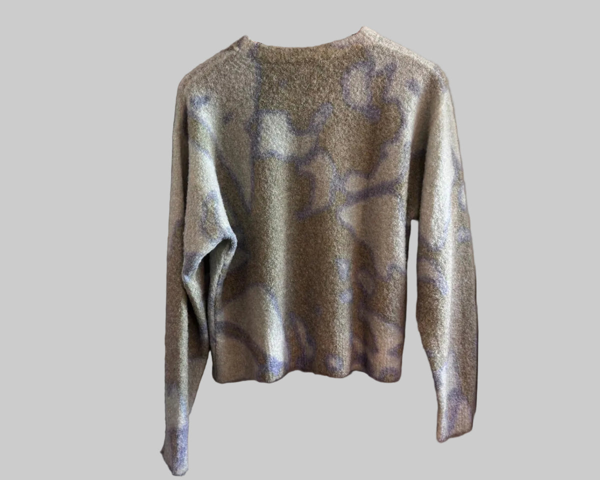 ØLÅF PRINT KNIT SWEATER