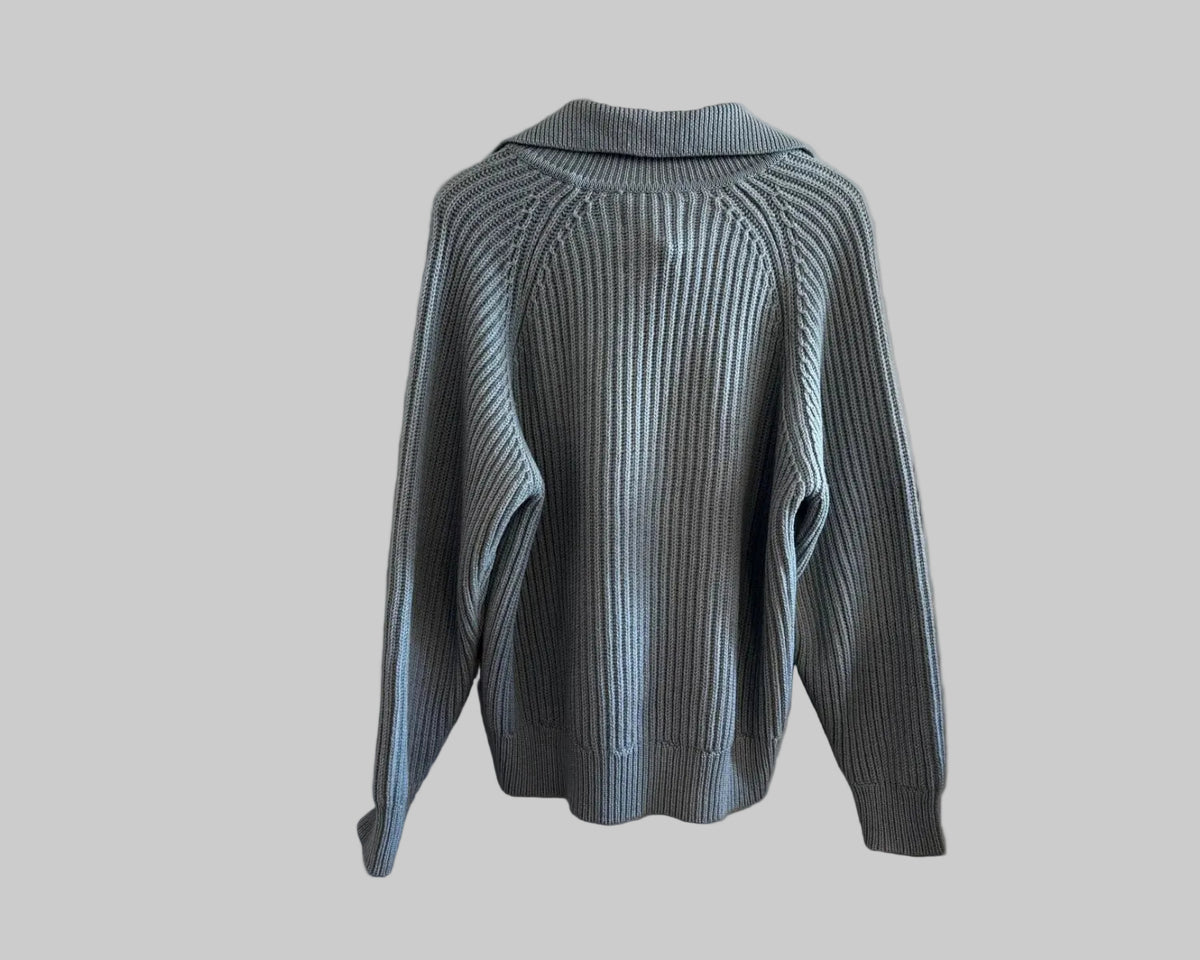 MARA HOFFMAN KNIT POLO SWEATER