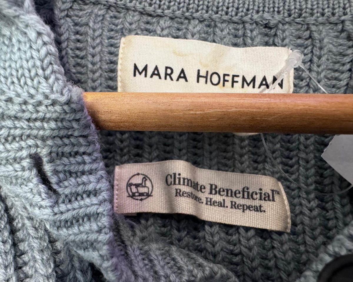 MARA HOFFMAN KNIT POLO SWEATER