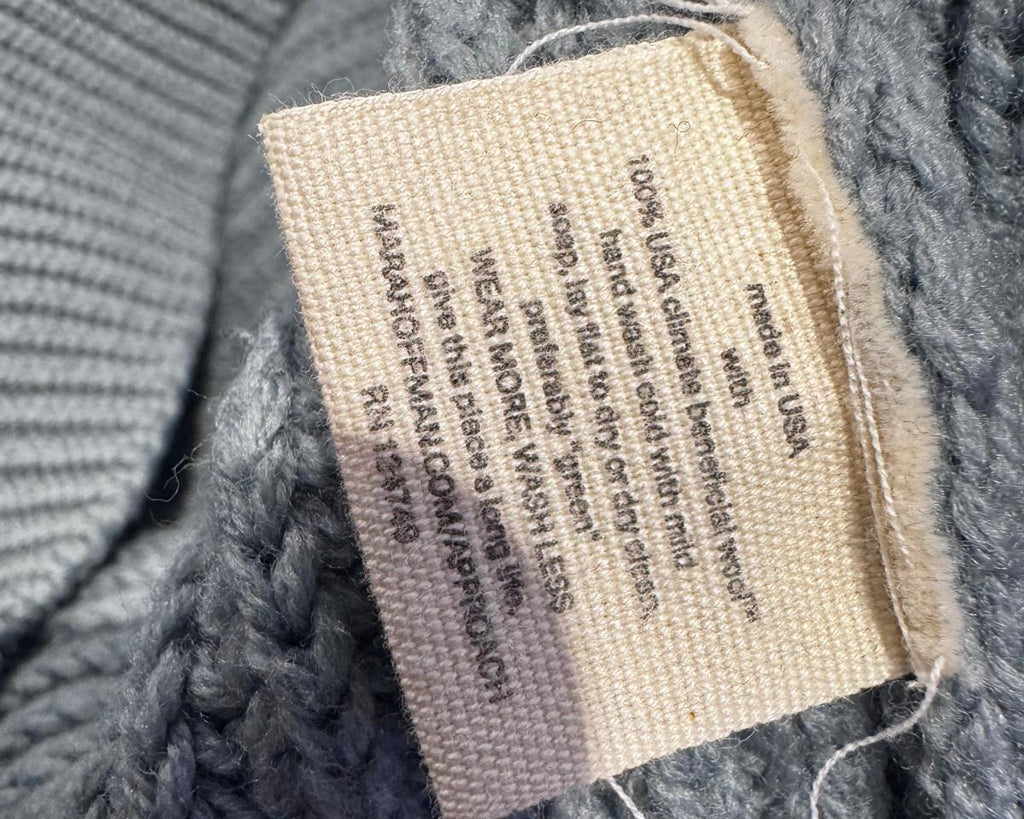 MARA HOFFMAN KNIT POLO SWEATER