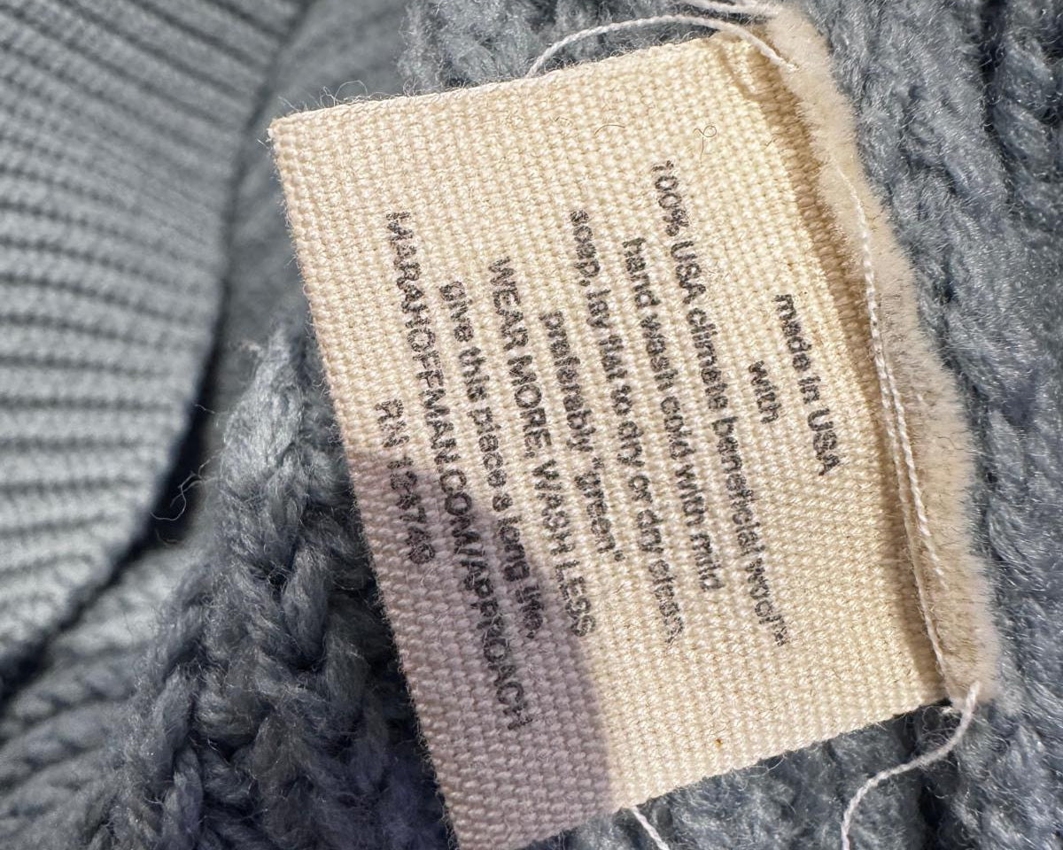 MARA HOFFMAN KNIT POLO SWEATER