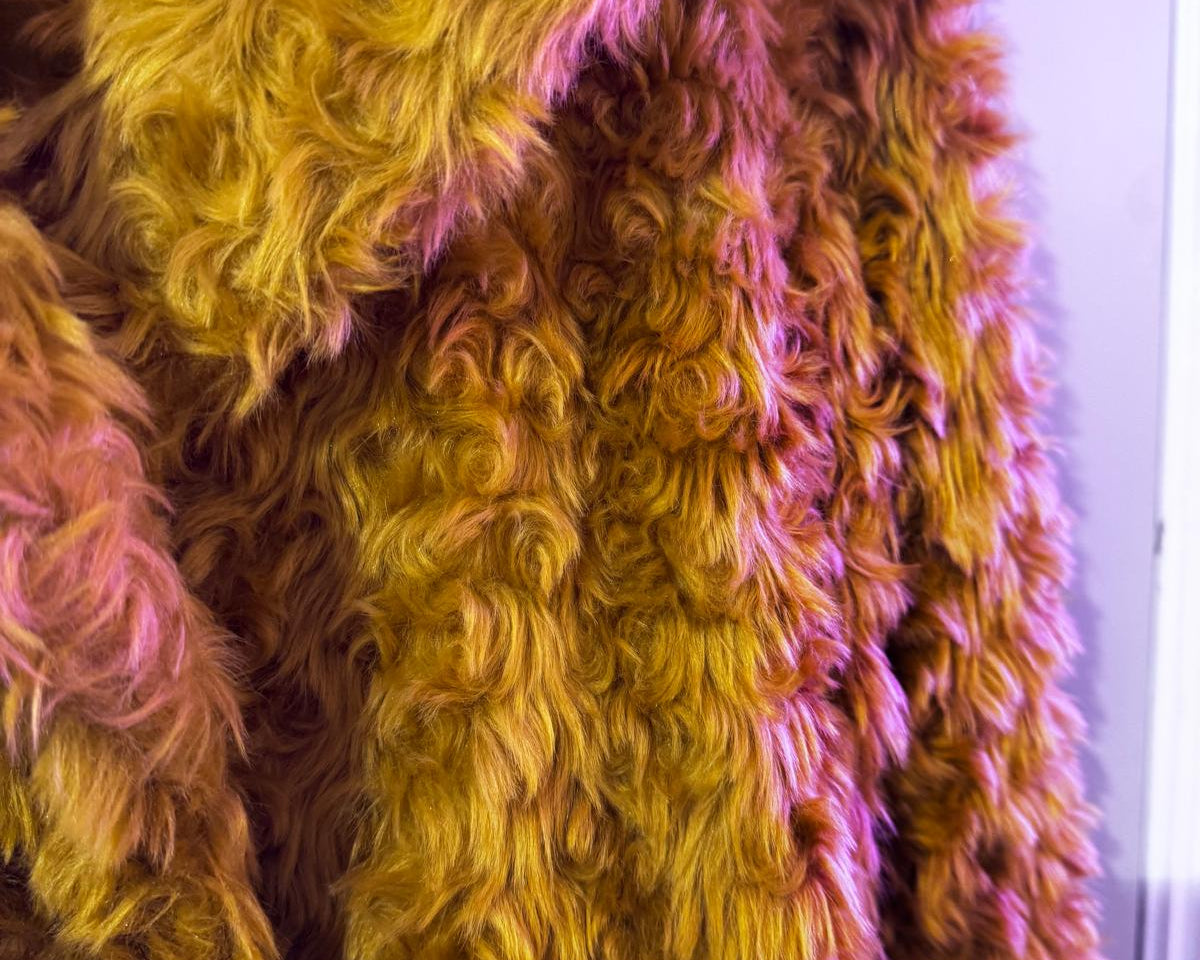 LIU JO CURLY FAUX FUR COAT