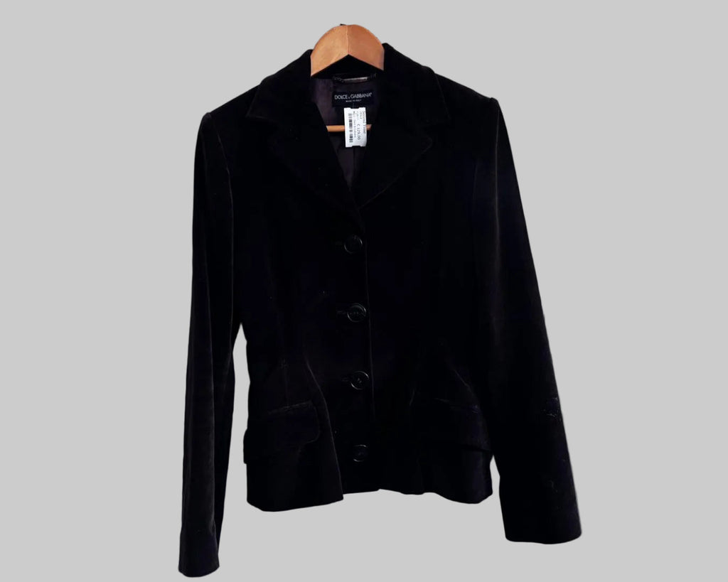 DOLCE & GABBANA VELVET BLAZER
