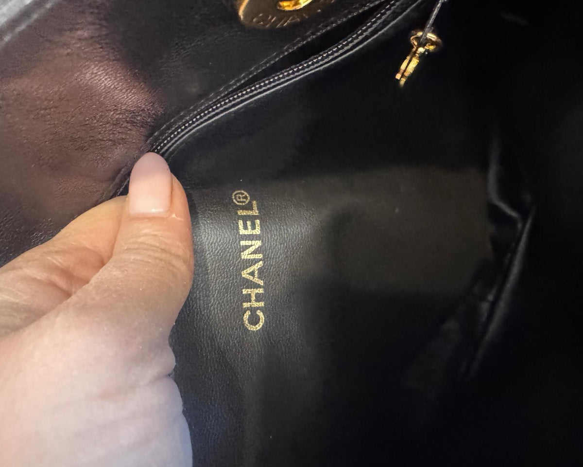 SAC CABAS CHANEL EN CUIR D'AGNEAU