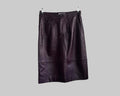 BA&SH LEATHER MIDI SKIRT
