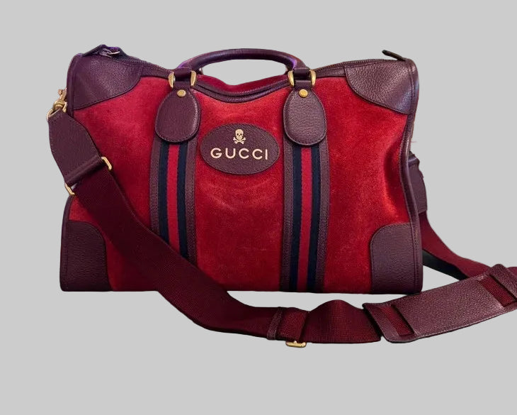 GUCCI SUEDE DUFFLE BAG